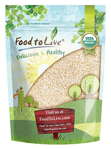 Organic Oat Bran, 8 Ounces - Non-GMO, Kosher, Raw, Vegan, Bulk, High Fiber Hot Cereal, Milled from High Protein Oats, Product of The USA
