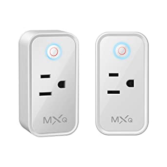 Mini WiFi Smart Plug, Smart Outlet Socket Work with Alexa Google Assistant IFTTT, No Hub Required, Remote Control Plugs with Timer Function, Only Support 2.4GHz Network Smart Socket 2 Pack