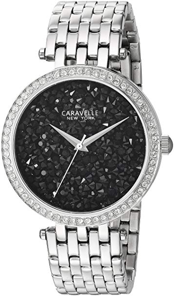 Caravelle New York Women's 43L199 Swarovski Crystal Stainless Steel Watch