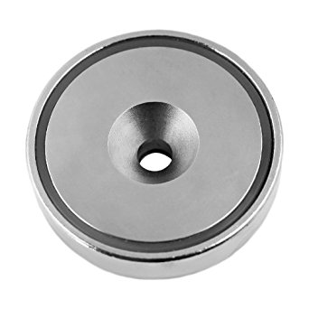 Super Strong 200 lbs Neodymium Cup Magnet 2" Countersunk Mounting Round Base Magnet, The World's Strongest & Most Powerful Rare Earth Magnets by Applied Magnets