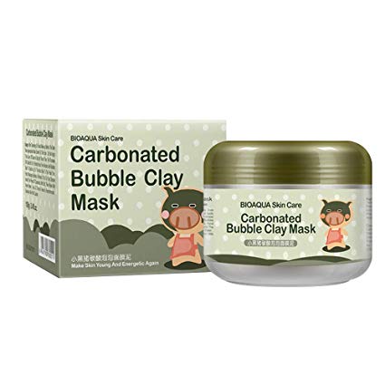Carbonated Bubble Clay Mask,ALINICE Bubbles Origin Beauty Black Mud Mask with Moisturize Deep Cleansing Face Mask 100g