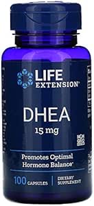 DHEA, 15 mg, 100 Capsules, Life Extension