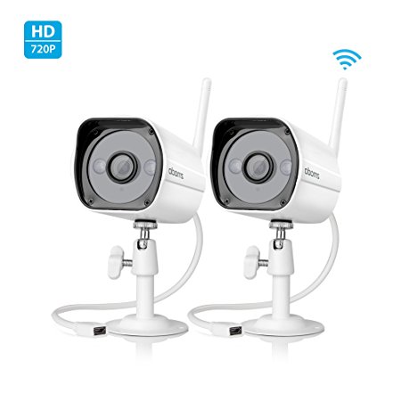 Zmodo 720p HD Outdoor IP Camera Home Wireless Security Camera System (2 Pack)