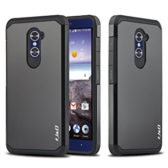 ZTE Grand X MAX 2 Case, ZTE Zmax Pro Case, J&D [Heavy Duty Protection] [Full Body] Hybrid Shock Proof Protective Rugged Case for ZTE Grand X MAX 2, ZTE Zmax Pro - Black