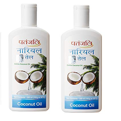 Patanjali Coconut Oil, 200ml (Pack of 2)