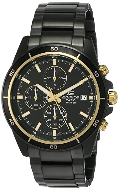 Casio Edifice Chronograph Black Dial Men's Watch-EFR-526BK-1A9VUDF (EX208)