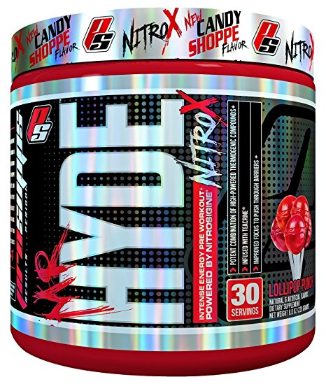 Pro Supps Mr. Hyde NitroX Intense Energy Pre-Workout Powder (Lollipop Punch Flavor), Powered By Nitrosigine, 30 True Servings, Ridiculous Focus, Massive Energy, Insane Muscle Pumps 7.8 oz net weight