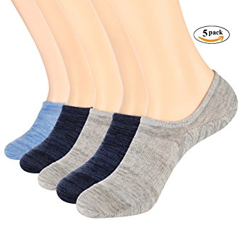 FAYBOX Men Cotton No Show Socks Athletic Low Cut Ankle Sock Casual Anti Slip