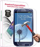PThink 03mm Ultra-thin Tempered Glass Screen Protector for Samsung Galaxy S3 with 9H HardnessPerfect Anti-scratchFingerprint and water and oil resistant Samsung Galaxy S3