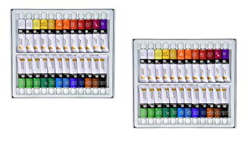 Royal & Langnickel Gouache Color Artist Tube Paint, 12ml, 24 Paints (Pack of 2 for Total of 48 Paints)