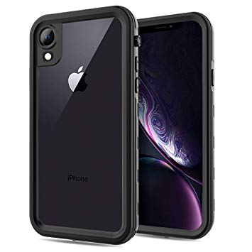 FXXXLTF Case for iPhone XR, Full-Body Protective Slim Case with Built-in Screen Protector Waterproof Shockproof Snowproof Clear Cover Case for iPhone XR (6.1 Inch)