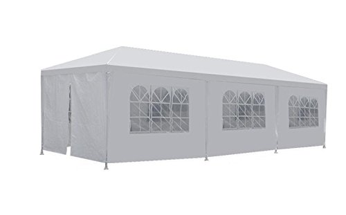 New 10x30 White Outdoor Gazebo Canopy Wedding Party Tent 8 Removable Walls -8