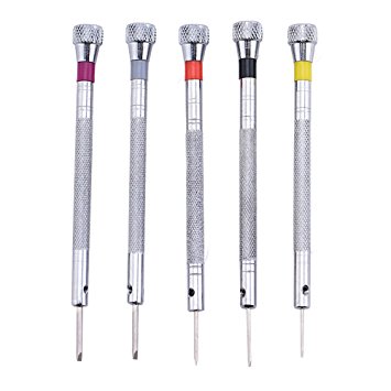 Micro Precision Jewelry Screwdriver Set - 5 PCS Screwdrivers with 5 Extra Replace Blades for Watch Repair,Eyeglasses Repair,Jewelry Work,Electronics Repair