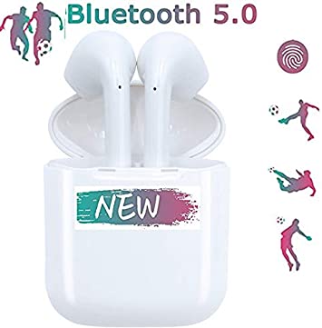 Bluetooth Headphones, Wireless Earbud Sport Headsets with Noise Canceling, Outdoor Portable Bluetooth Earphones with Charging Case and Built in Mic-ab4