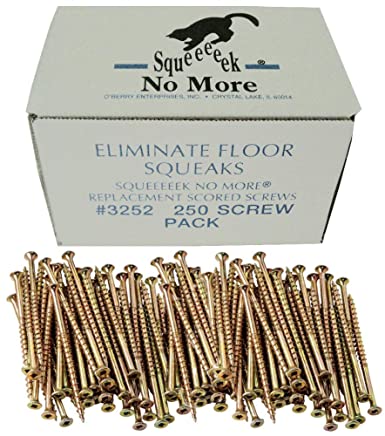 O'Berry Enterprises 3252 Squeeeeek No More Floor Screws 250 per Package (Original Version) (Single Pack)