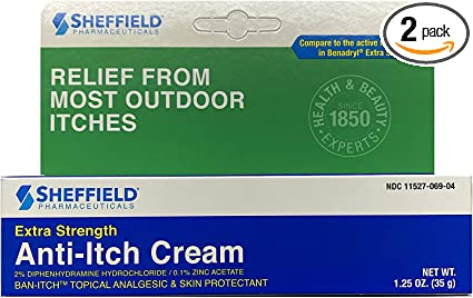 Dr. Sheffields Anti-itch Cream with Histamine Blocker - 1.25 Oz. (Pack of 2)