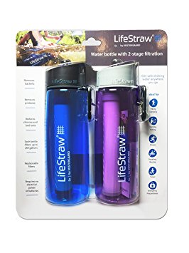 LifeStraw Go - 2 Pack (Blue & Purple)