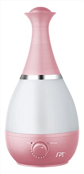 SPT Ultrasonic Humidifier with Frangrance Diffuser and Night Light (Pink)