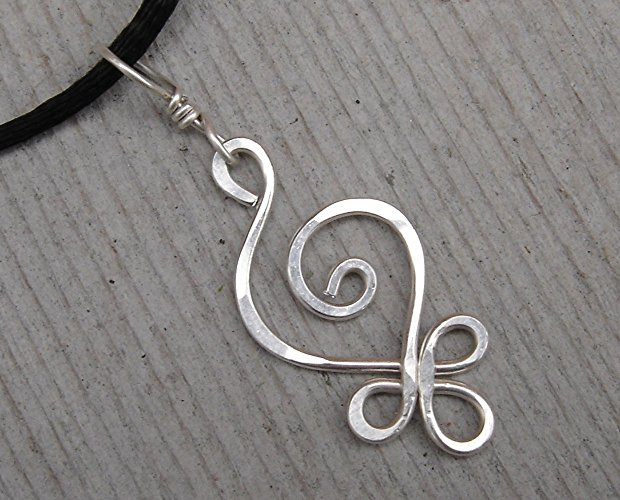 Sterling Silver Celtic Budding Spiral Pendant Necklace