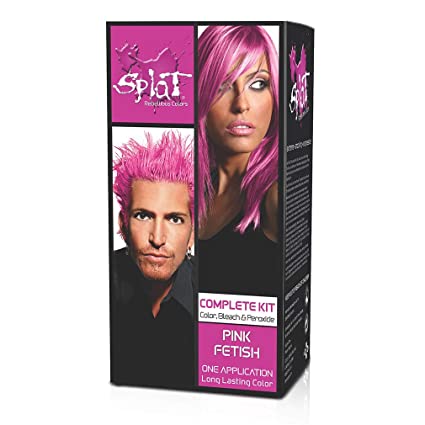 SPLAT Hair Color Complete Kit, Pink Fetish,