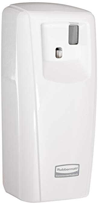 Rubbermaid Commercial FG401218 Microburst 9000 Aerosol Odor Control LCD Dispenser, White, 3.56" Width x 8.75" Height