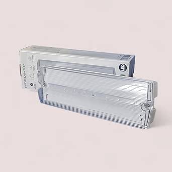 Emco IP65 Emergency Bulkhead Light 4.5W Maintained & Non Maintained Ceiling & Wall Fire Safety Exit Light Exit Legend Fire Safety 160-210lm Sign light Exit Box Sold over 10000