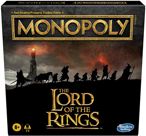 Hasbro Gaming Monopoly: The Lord of The Rings Edition Board Game Inspired by The Movie Trilogy, Play as a Member of The Fellowship, for Kids Ages 8 and Up (Amazon Exclusive)