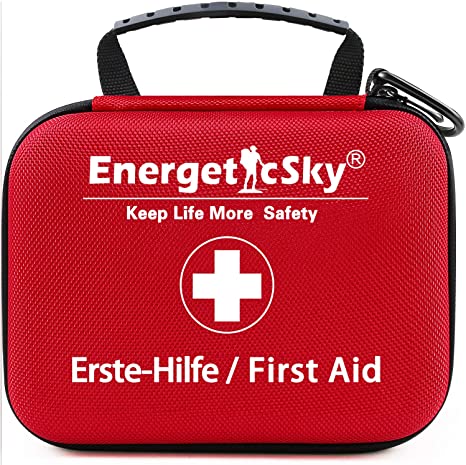 First Aid Kit,All-Purpose Aid Kit and Compact Emergency Kit for Office,Home,Car,School,Camping,Hunting and Sports,Survival Kit with Emergency Supplies.