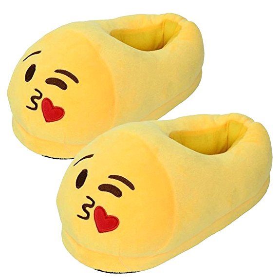 2013Newestseller Emoji Cartoon Slippers,Expression Soft Plush Cute Slippers Indoor Home Unisex Teens Adult House Shoes