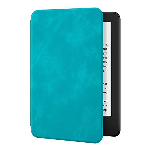 Ayotu Skin Touch Feeling Case for All-New Kindle 10th Gen 2019 Release Only - Thinnest&Lightest Smart Cover with Auto Wake/Sleep - Support Back Cover adsorption - (Not Fit Kindle Paperwhite),Sky Blue