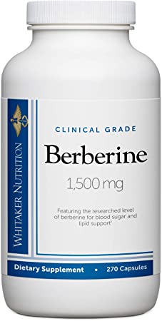 Dr. Whitaker's Berberine 1,500 mg Supplement (270 Capsules)