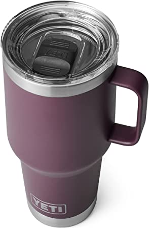 YETI Rambler 30 oz Travel Mug, Stainless Steel, Vacuum Insulated with Stronghold Lid, Nordic Purple