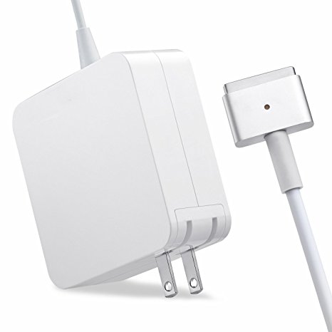 LEDE Macbook Air Charger, AC 45W Magsafe 2 (T-Tip)Replacement Connector Power Adapter for Macbook Air 11 inch and 13-inch (45W M2) - After Mid 2012