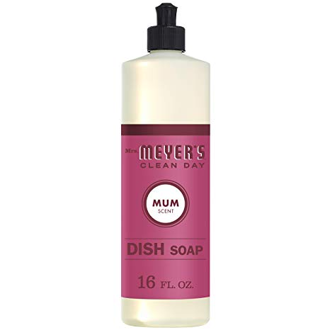 Mrs. Meyer’s Clean Day Liquid Dish Soap, Mum Scent, 16 Ounce Bottle