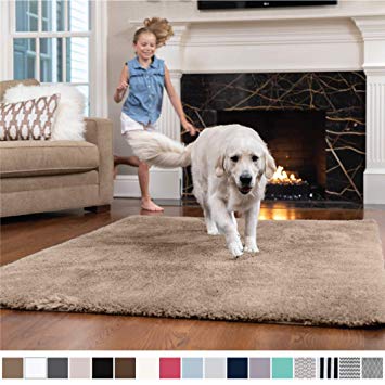 GORILLA GRIP Original Faux-Chinchilla Nursery Area Rug, (2' x 8') Super Soft and Cozy High Pile Machine Washable Carpet, Modern Runner Rugs for Floor, Luxury Carpets for Home, Bed/Living Room (Beige)