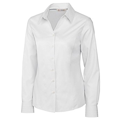 Cutter & Buck Women's Epic Easy Care Long Sleeve Fine Twill Collared Shirt