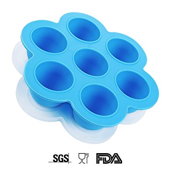 Premium Silicone Egg Bites Molds With Lid For Instant Pot Accessories, Reusable Container and Baby Food Storage Freezer Tray with Lid, Apply to Pressure Cooker, Oven, Fridge