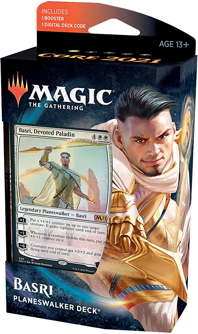 Magic: The Gathering Basri Ket, Devoted Paladin Planeswalker Deck | Core Set 2021 (M21) | 60 Card Starter Deck