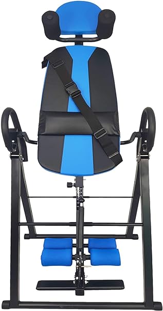 Signature Fitness Foldable Heavy Duty 350 lbs Capacity Inversion Table with Removable Shoulder Rest and Lumbar Support