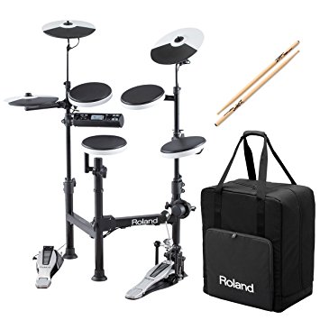 Roland V-Drums TD-4KP Portable Electronic Drum Set w/ CB-TDP Carrying Case & Anti-Vibe Drumsticks - Bundle