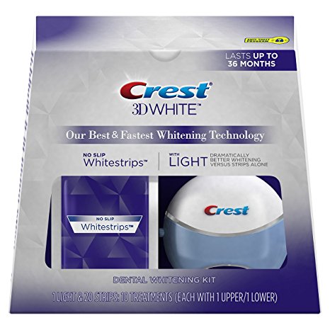 Crest 3D White Whitestrips with Light, 10 ct.