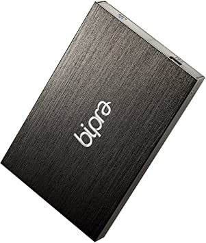 BIPRA 500Gb 500 GB 2.5 inch External Hard Drive Portable USB 2.0 - Black - FAT32