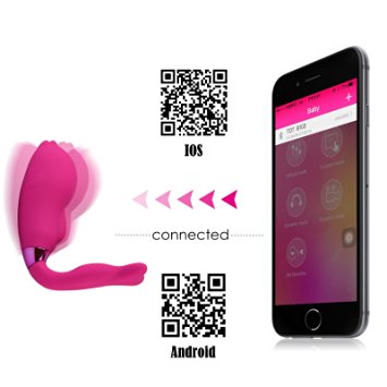 Tracy's Dog Dolphin Vibrator Sexy Toy Bluetooth Smart App-controled Massager Multifunction Clitoris G-spot Masturbation for Female or Couples