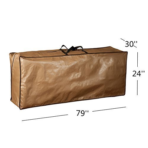 Abba Patio Outdoor Rectangular Cushion/Cover Storage Bag, Protective Zippered Storage Bags with Handles, 79''L x 30''W x 24''H