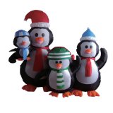 5 Foot Christmas Inflatable Penguins Family Yard Decoration