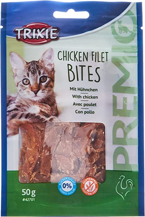 TRIXIE Snack PREMIO Chicken Filet Bites, Light, 50 g, Gato