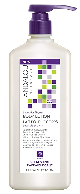 Andalou Naturals Lavender Thyme Refreshing Body Lotion, 32 Ounce