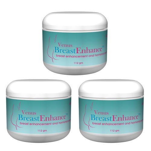 Venus Breast Enhance Natural Breast Enlargement Cream 3 Jars 3-4 Months Supply