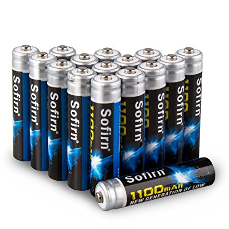 Sofirn AAA NiMh 1100mAh Rechargeable Batteries High Capacity Pre-charged Batteries Set With 1000 Cycle 16 Pack