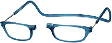 Clic Magnetic Reading Glasses in Frosted-Blue Jeans  3.00